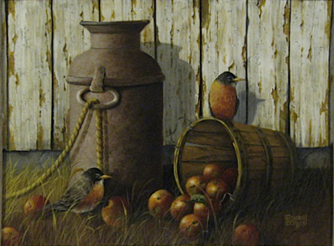 Robins and the Apples